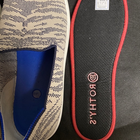 Rothy's Maritime Tiger Stripe Sneakers - size 8.5 - Picture 12 of 13